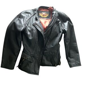 Women’s Leather Harley Davidson Jacket —Size Small